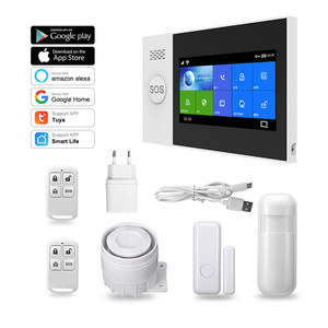 Wifi pantalla táctil inalámbrica alarma para el hogar IOS Android APP Control SMS antirrobo seguridad para el hogar GSM WiFi sistema de alarma - Product Image 1