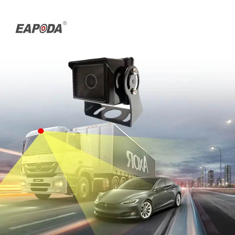 EAPODA Truck Car Camera System 4-CH 7 Inch Split Screen Vehicle Mount Video Monitor With Remote Control