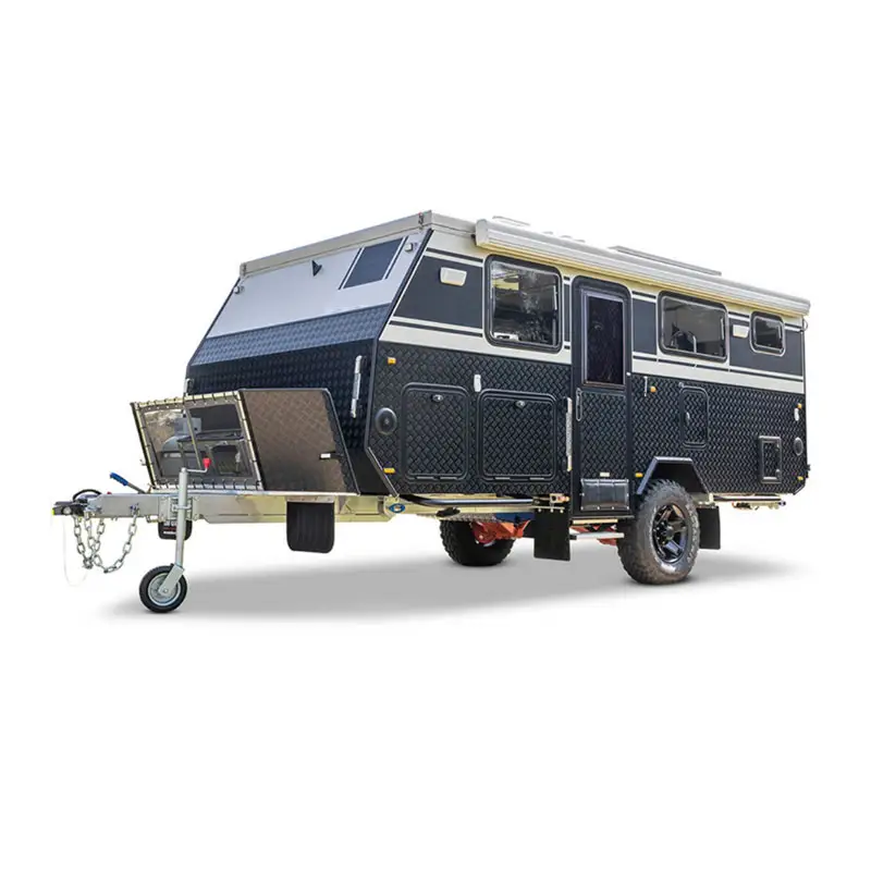 Mini Cargo Camper Trailer 15 Fuß Offroad Caravan mit Dusche
