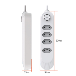 4 yollu 3 yuvarlak Pin çok fiş şerit güç 2025 güç brezilyalı özel elektrik İletişim soket çıkış genişletici - Product Image 2