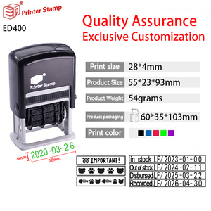 Tùy chỉnh tự-mực con dấu cao su cho văn phòng sử dụng ngày + văn bản tem cho tiền gửi Ngân hàng nhận được trả tiền fax gửi qua <span class=keywords><strong>email</strong></span> tem - Product Image 3
