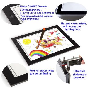 A3 dẫn ánh sáng hộp nghệ thuật thiết kế Stencil vẽ mô hình Truy Tìm Pad <span class=keywords><strong>lightbox</strong></span> Board - Product Image 5