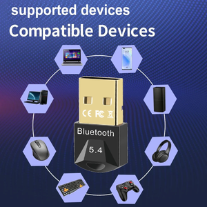 Adattatore USB BT 5.4 Dongle adattatore BT supporta Windows 11/10/8.1 USB trasmettitore per PC altoparlante Mouse senza fili tastiera auricolare - Product Image 3