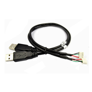 Enchufe Arnés de cableado de la computadora 5 pines JST a montaje de cable USB Cable DE DATOS Cobre PVC Venta al por mayor Dupont 2,54mm UL Stock Trenza 100PCs