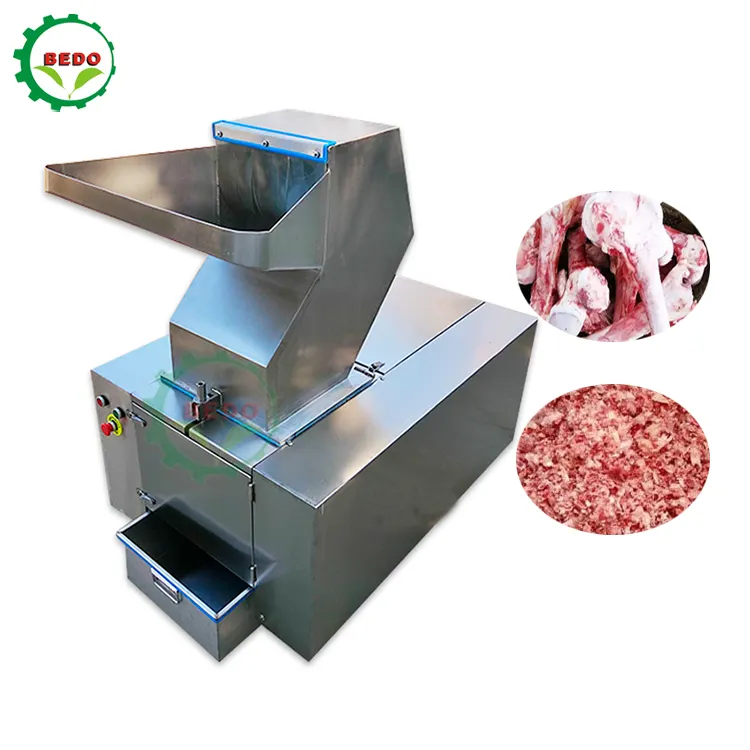 Máquina trituradora de ossos para alimentos para cães, triturador de carcaças de peixes e frango para plantas de processamento de carcaças