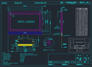 128x64 Punkte Grafik-LCD-Modul Grafik typ Stn COG/FPC-Anschluss LCD-Modul Touchscreen-LCD-Monitor Industrie anzeige - Product Image 6