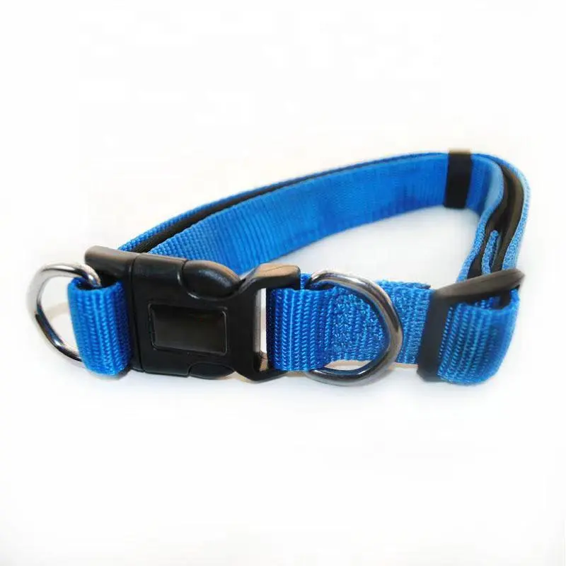 Collare e guinzaglio di sicurezza con cinturino in Nylon resistente per animali domestici di medie e grandi dimensioni con imbottito accetta personalizzato
