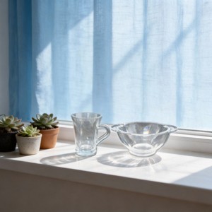 Ly trà thủy tinh trong suốt kiểu dáng đẹp - Product Image 3