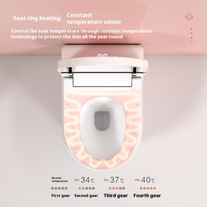 Akıllı seramik bide tuvalet akıllı otomatik sıcak kuru su WC ile koltuk ısıtmalı zemin monte kolay kurulum - Product Image 5