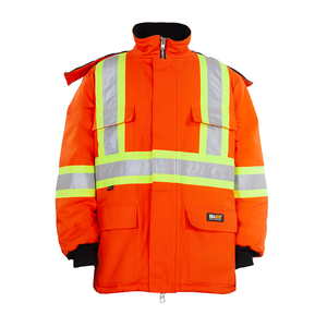 可用反光夹克冬季安全反光道路安全HiVis冰柜防水夹克 - Product Image 2