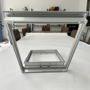 OEM ODM kundenspezifischer schwerlasthängender neigungsfensterrahmen kommerzieller/architektonischer aluminium-thermo-break-projektauslass-fensterrahmen - Product Image 5