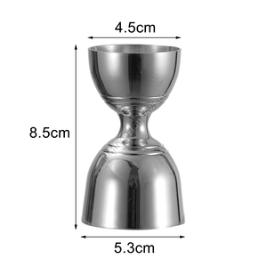 คลาสสิก 1oz/2oz รูปทรงระฆังค็อกเทล Jigger สแตนเลส 304 บาร์วัด Jigger คู่หัว 30/60ml Jigger - Product Image 2