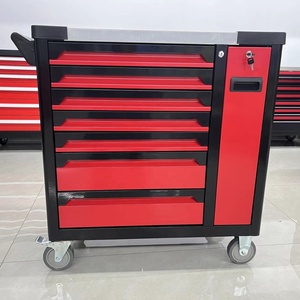 CE 2024可定制钢铁工具箱新储物车库金属工具柜手推车202件机械工具套