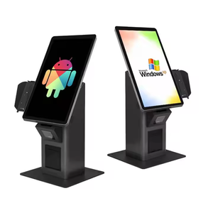 Quiosco POS de pantalla táctil dual de 15 pulgadas Sistema Windows Intel I3/i5/J4125/J6412 CPU Terminal de pago de pedido automático Caja registradora POS - Product Image 1