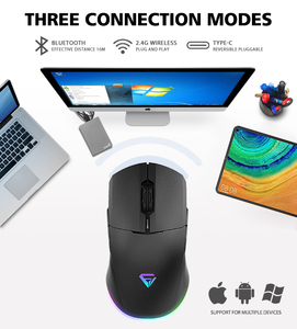 Mouse RGB per Computer programmabile di Design alla moda Mouse da gioco Wireless Usb ricaricabile ergonomico da 2.4g - Product Image 2