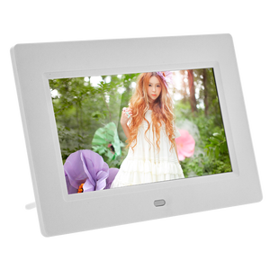Khung Ảnh Kỹ Thuật Số Bằng Nhựa Trắng Khung Ảnh LED 7 Inch <span class=keywords><strong>CE</strong></span> <span class=keywords><strong>FC</strong></span> RoHS Đã Được Xác Minh - Product Image 5