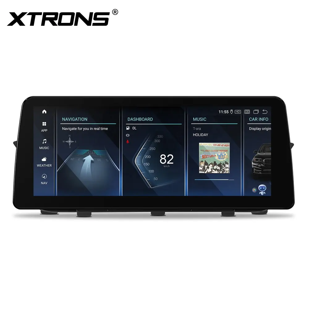 XTRONS 12.3 pouces 8 + 128G voiture lecteur DVD multimédia sans fil Carplay Android Auto Navigation GPS pour BMW X1 E84 écran Android