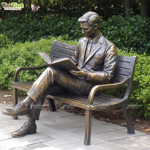 Ông Bà Kích Thước Cuộc Sống Tùy Chỉnh Cast Bronze Điêu Khắc Để Bán - Product Image 3