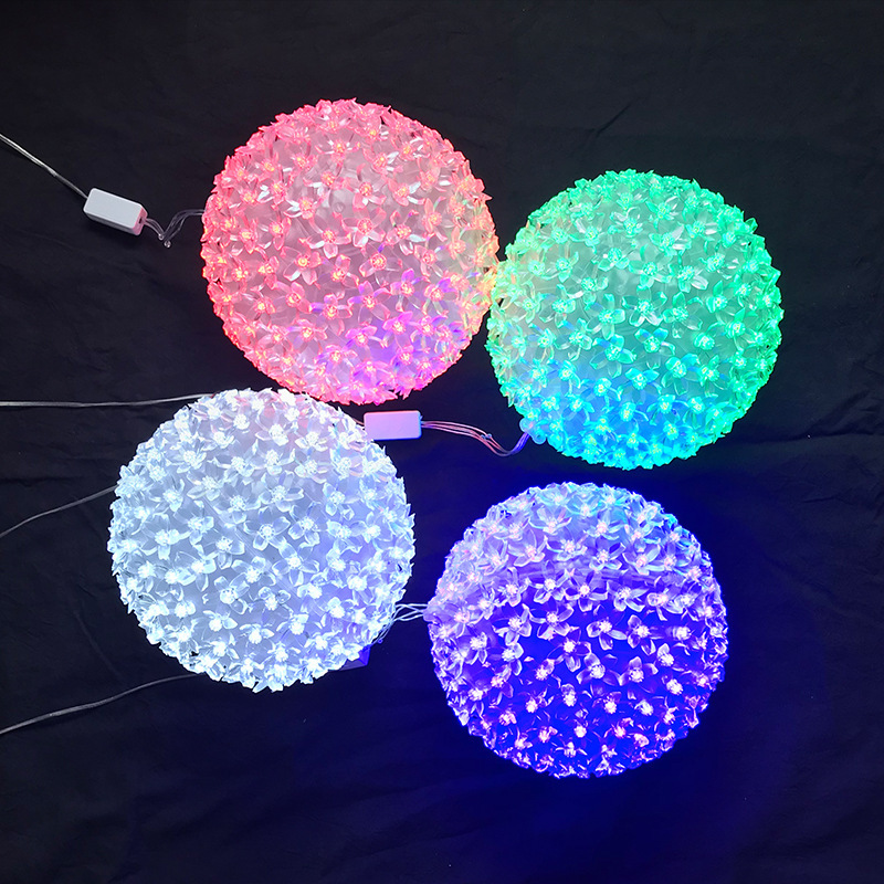 Boule de fleurs de cerisier 15CM (note de couleur)