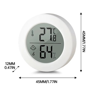 Mini termohigrómetro interior altamente sensible Pantalla de temperatura y humedad del hogar con tecnología de sensor avanzado - Product Image 2