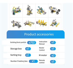 STEM App RC Control CB10 Science Educational DIY <strong>Programming</strong> Robot Building Block Toys Set for Children - Product Image 2