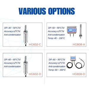 Máy phát cảm biến điểm sương hengko-60 đến 60 ℃ RS485 4-20mA 0-5V 0-10V - Product Image 6