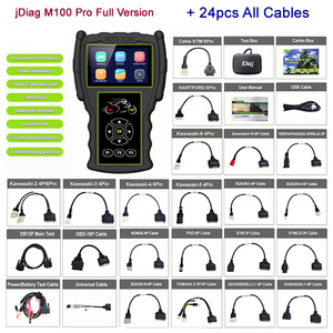 Jdiag M100 Pro Set completo strumenti per Scanner diagnostici per moto Test batteria per lettore di codici a doppio sistema per auto in plastica