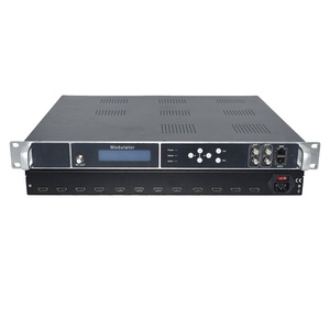 Modulador HD Codificador digital 24 en 1 HDM I a RF DVB-T DVBC ISDBT CATV Modulador RF