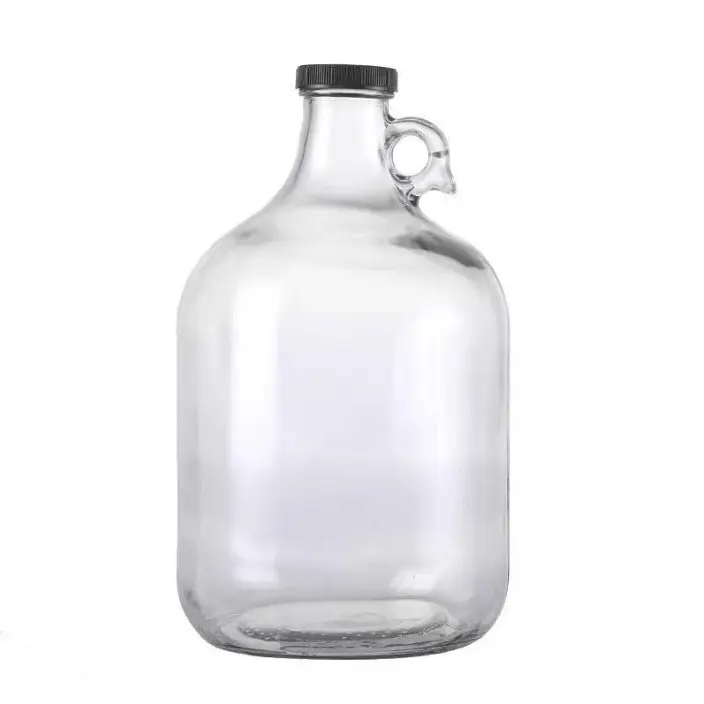 Newray - Jarro de vidro âmbar para cerveja, garrafa de 1 litro 2L para cidra, garrafa de água e vinho caseiro, atacado de fábrica na Califórnia