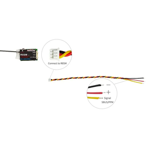 Radyolink R8SM 8 kanal 2.4G küçük alıcı desteği SBUS PPM 8CH Mini FPV için yarış Drone uçak T8FB T8S RC4GS V2 verici - Product Image 2