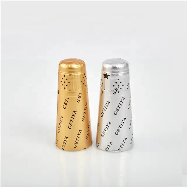 Vendita calda foglio di alluminio di vino e champagne capsula per champagne bottiglia di vino