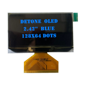 2,4-Zoll-OLED-Bildschirm mit I2C-Schnittstelle PMOLED-Typ Weiß Blau Gelb Treiber-IC SSD1309 128x64 FPC-Abstand 0,5mm - Product Image 4