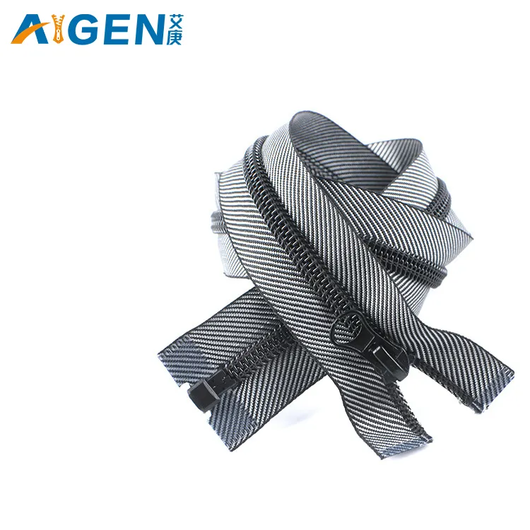 AIGEN vendita calda 3 #5 #8 # Open End cerniere in Nylon di colore personalizzato superiore per cucire vestiti