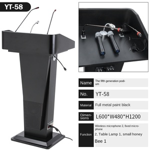 Giảng dạy lớp học hiện đại phòng hội nghị khách sạn rostrum bục kỹ thuật số thông minh với Micro cổ ngỗng - Product Image 4