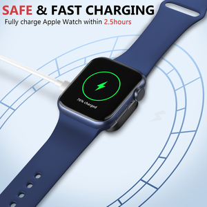 AppleWatch用のファクトリーポータブル2in1ミニパワフル磁気デュアルポートスマート充電ワイヤレス充電器 - Product Image 4