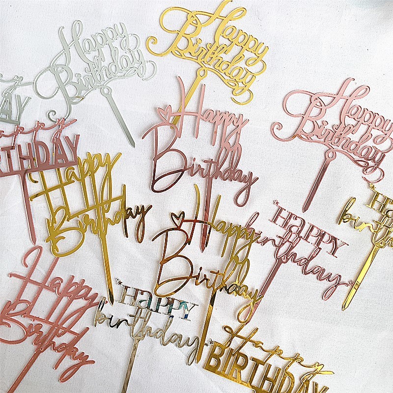 Décoration de gâteau Joyeux Anniversaire