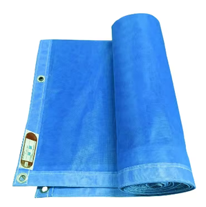 Hoja de malla de PVC ignífuga 130GSM Red de seguridad para la construcción directa de fábrica para construcción/corte de andamios - Product Image 5