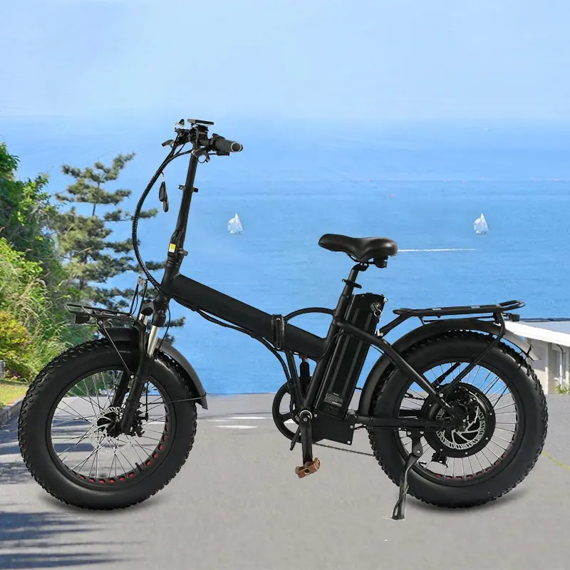 Bicicleta eléctrica de largo alcance de 36v48v, 350w500w, 20 pulgadas, para senderismo, urbana, Vintage, 1000w