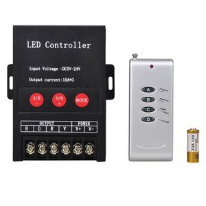 30A светодиодный контроллер высокой мощности RGB Полоски неоновый SMD5050 COB Light 5V 12V 24V 36v 48v 10A 3CH RF пульт дистанционного управления 30A RGB контроллер - Product Image 3