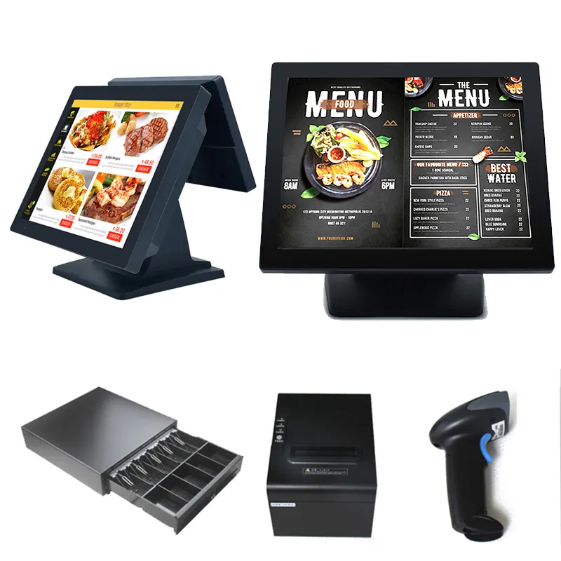 Pos Machine Touchscreen Android Order Display Systeem Kassa Machine Voor Supermarkt