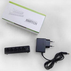 Sunsoont集线器局域网全双工以太网5端口10/100Mbps家庭办公室快速有线网络扩展解决方案 - Product Image 1