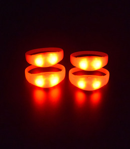<strong>Programmable</strong> <strong>Remote</strong> Controlled Flashing Led Silicone Bracelet, Radio <strong>Control</strong> Rfid Light up Wristband, DMX 512 Led Bracelet - Product Image 6