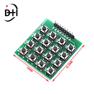 8pin 4x4 <strong>4</strong>*<strong>4</strong> Matrix 16 Keys Button Keypad Keyboard Breadboard Module MCU for <strong>arduino</strong> Diy Kit - Product Image 5