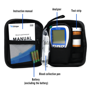 Top bán HDL LDL triglyceride <span class=keywords><strong>Cholesterol</strong></span> Kit kiểm tra lipid máu hồ sơ Analyzer trong 1 lipid <span class=keywords><strong>cholesterol</strong></span> Meter với 10 kiểm tra thẻ - Product Image 4