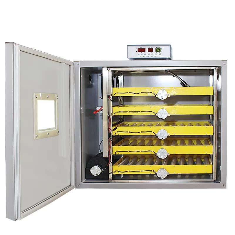 Venta caliente totalmente automática, 500, 512, 800, 1000 piezas incubadoras de huevo para incubar máquinas