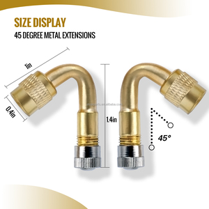 Otomobil parçaları 45/90/135 derece altın vana kök uzatıcılar tüm araç modelleri ile uyumlu tekerlek uzatma adaptörü - Product Image 4