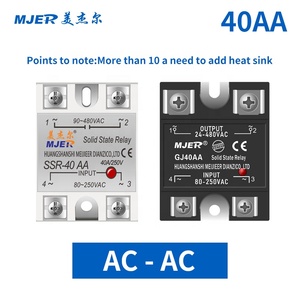 Solid State Relay 10A 25A 40A AC <strong>Controlled</strong> AC Module Input 80-250VAC 24-380VAC <strong>Output</strong> High Quality <strong>SSR</strong> - Product Image 5