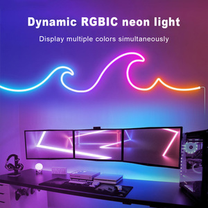 RGB renk değişimi ile Neon koşu ışık şeridi, açık su geçirmez ortam ışığı, renk değiştiren LED ışık ışık şeridi - Product Image 3