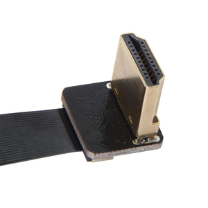 Xput Ultra-Thin für <span class=keywords><strong>HDMI</strong></span>-Stecker abgewinkelt 90D für <span class=keywords><strong>HDMI</strong></span>-Stecker FPC-Flach kabel für <span class=keywords><strong>FPV</strong></span> HDTV Multi kopter Luftbild PVC-Jacke Mo