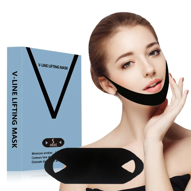 Salão de beleza Boa Qualidade Fabricação Duplo Chin V-Shape Lifting Up Face Patch Coreano Famoso V linha Máscara Facial